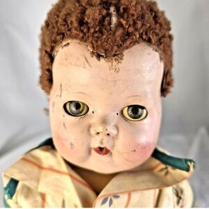 1950s Vintage American Character Tiny Tears Doll Damaged